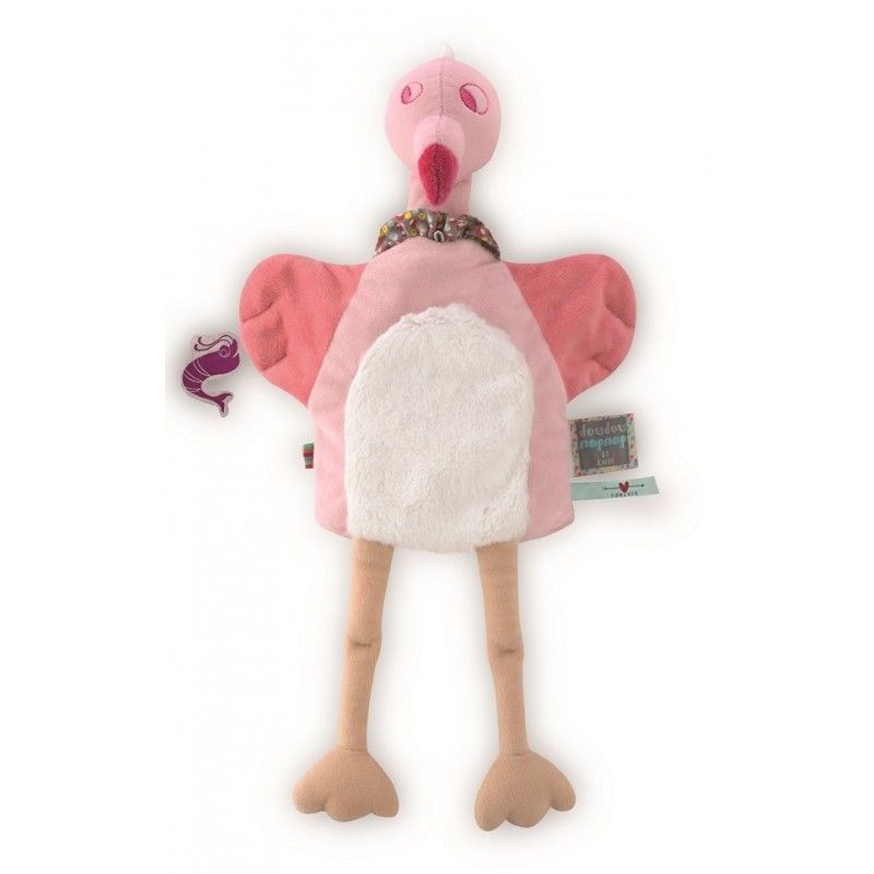  nopnop handpuppet pink flamingo  